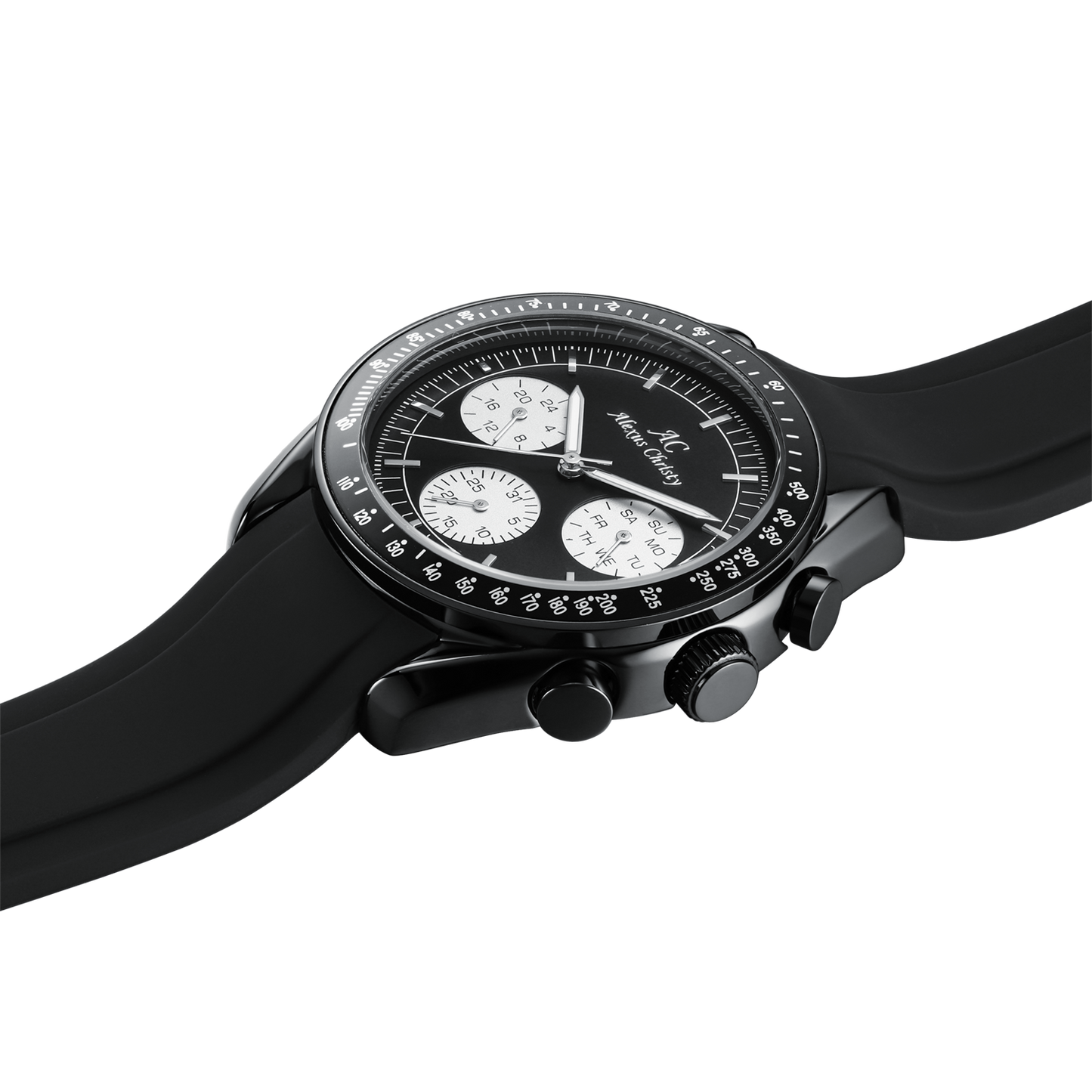 Alexus Christy Momentum Circuit – Black, Silver Subdials