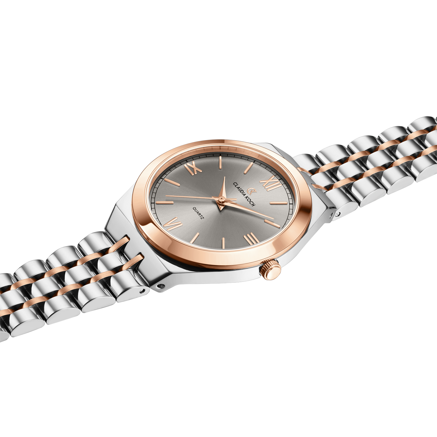 Luxury Women’s Watch - Elegant Design & Premium Craftsmanship Two-Tone Rosegold Grey