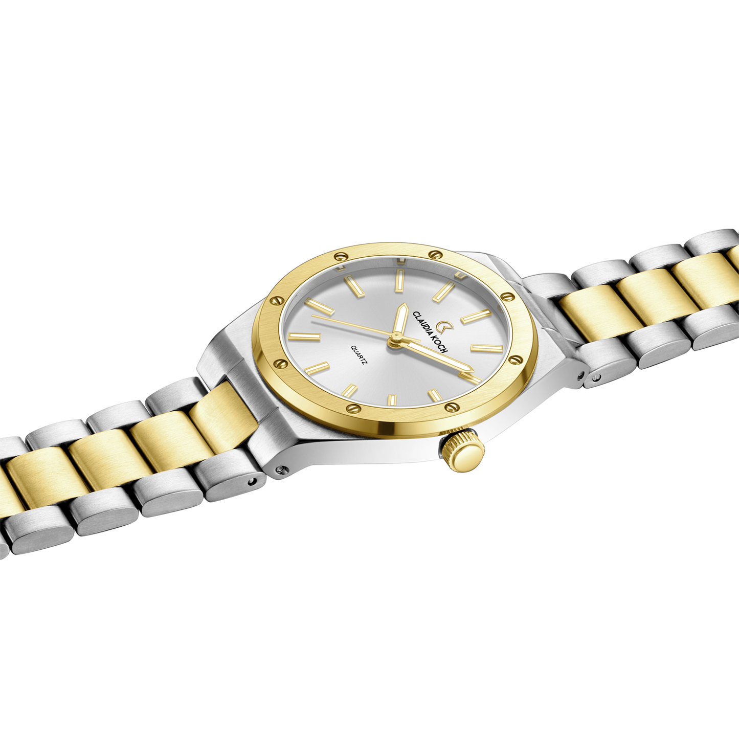 Matte Finish Women’s Watch – Minimalist Luxury & Modern Design Two-Tone Gold