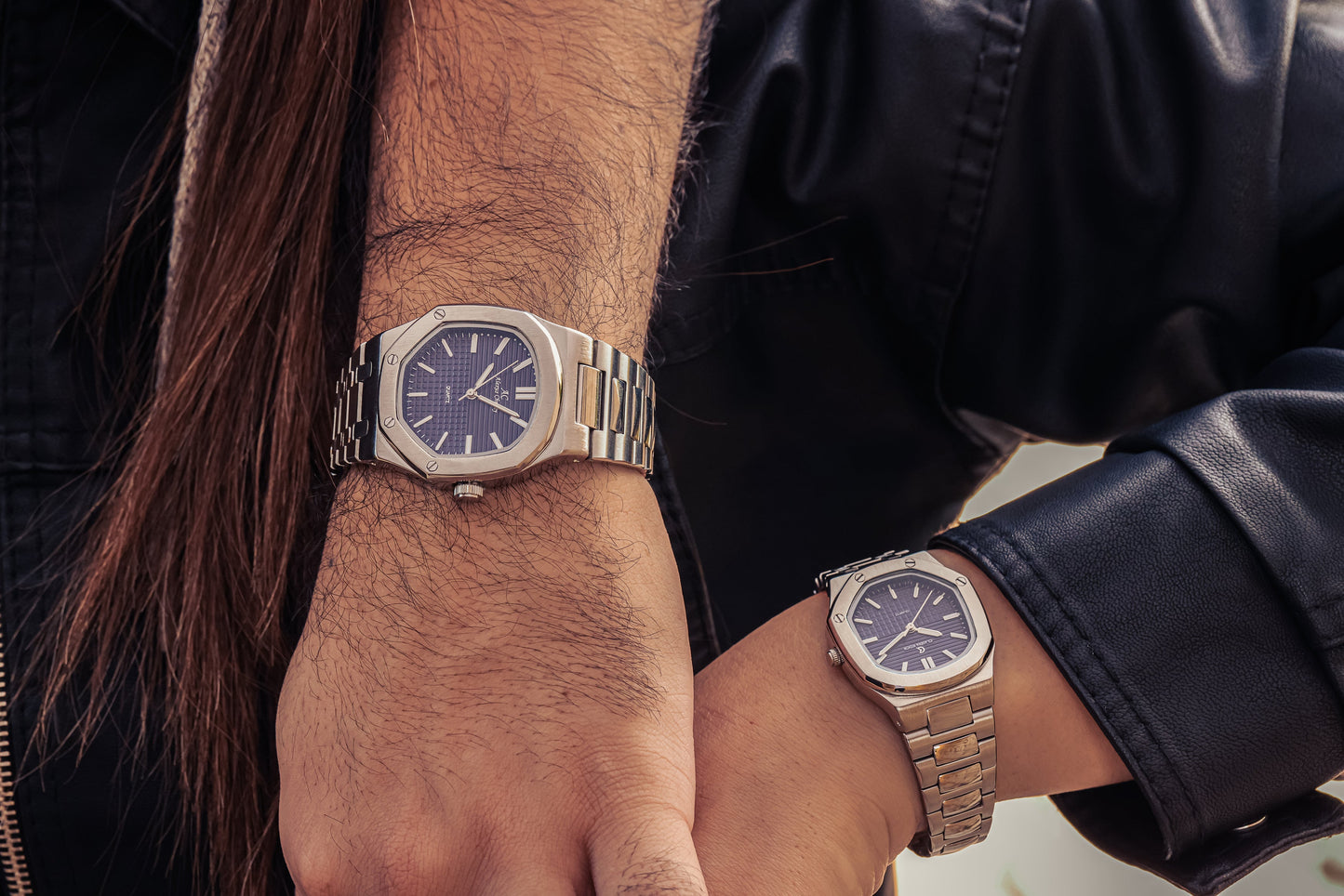 Duo Stainless Steel Analog Classy Women Watch