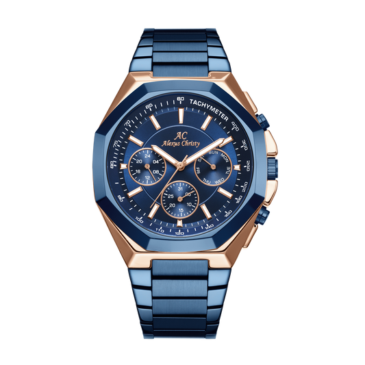 Alexus Christy Chronomaster Noble – Blue, Rose Gold