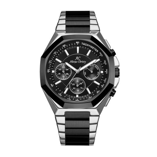 Alexus Christy Chronomaster Noble – Two-Tone Black, Silver