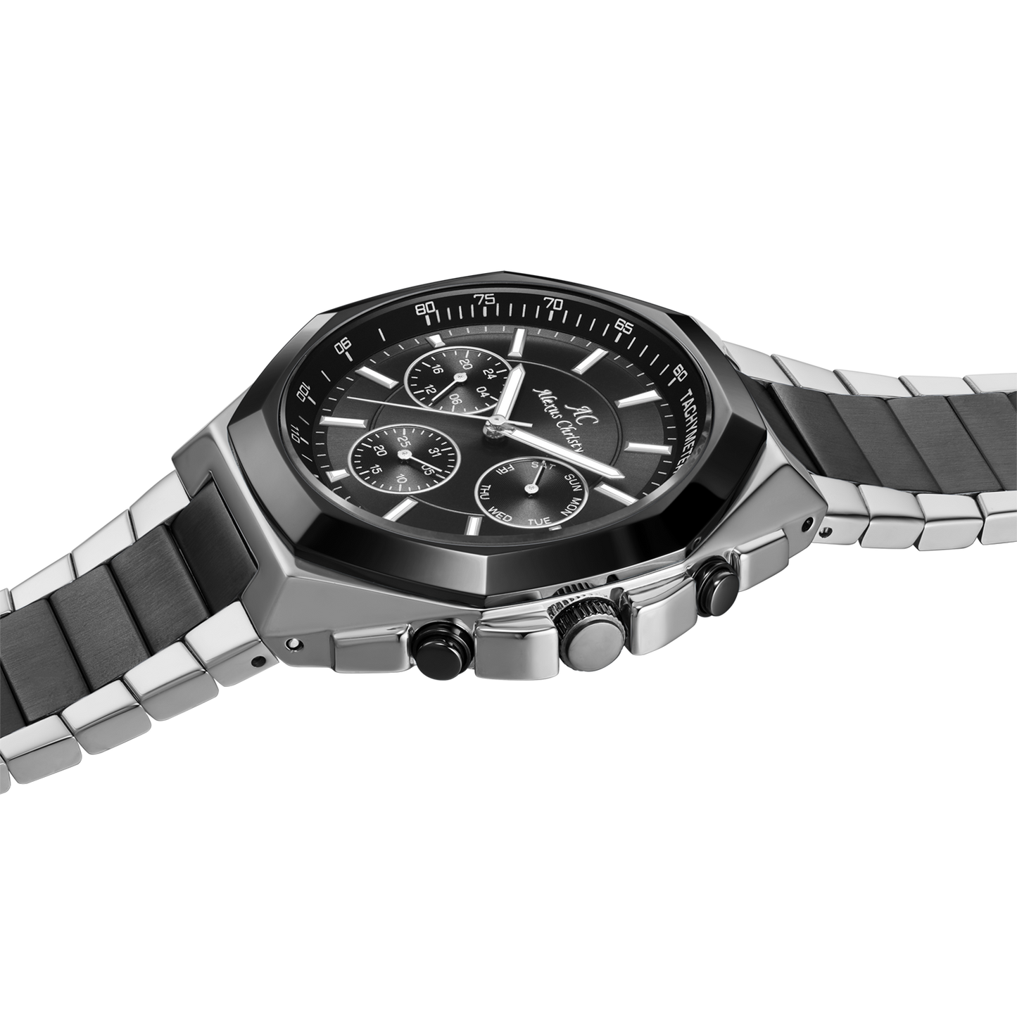 Alexus Christy Chronomaster Noble – Two-Tone Black, Silver