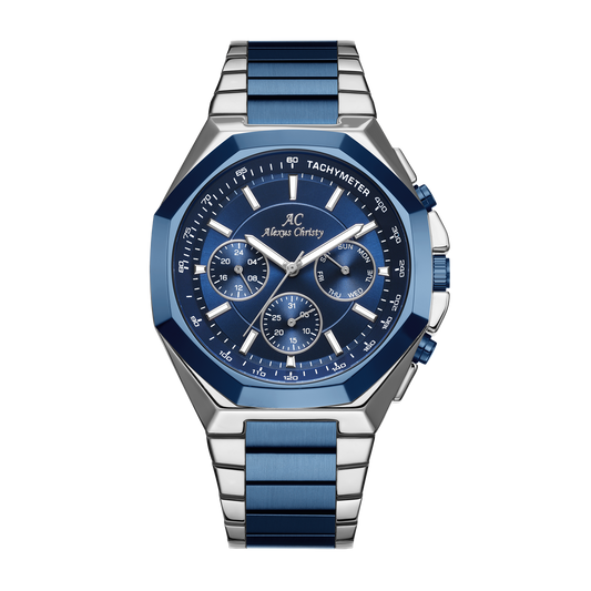 Alexus Christy Chronomaster Noble – Two-Tone Blue, Silver