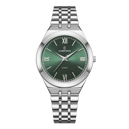 Luxury Women’s Watch - Elegant Design & Premium Craftsmanship Silver Green