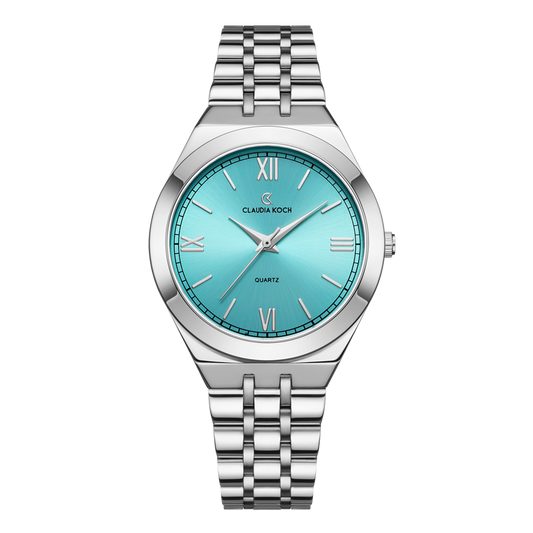 Luxury Women’s Watch - Elegant Design & Premium Craftsmanship Silver Blue