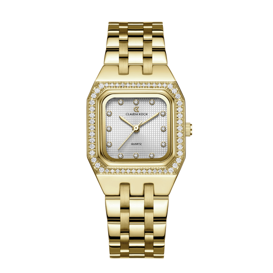 Luxury Women’s Watch with Square Dial Gold