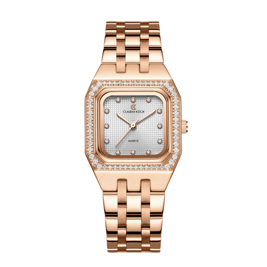 Luxury Women’s Watch with Square Dial Rosegold