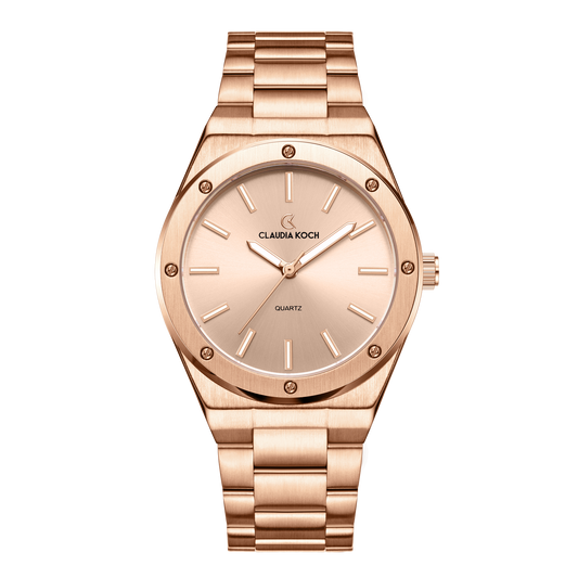 Matte Finish Women’s Watch – Minimalist Luxury & Modern Design Rosegold