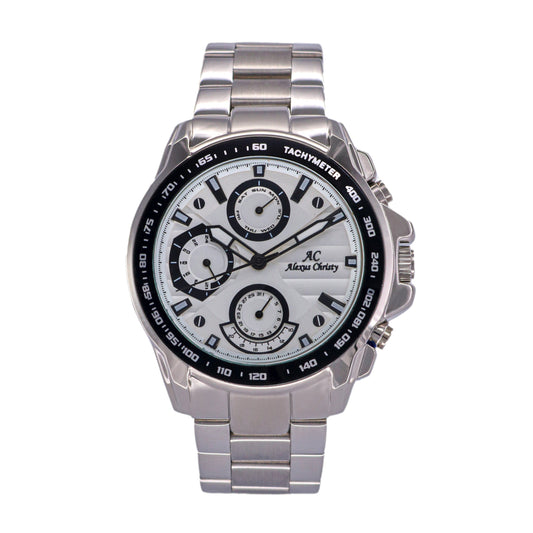 Multifunction Stainless Steel Analog Men Watch