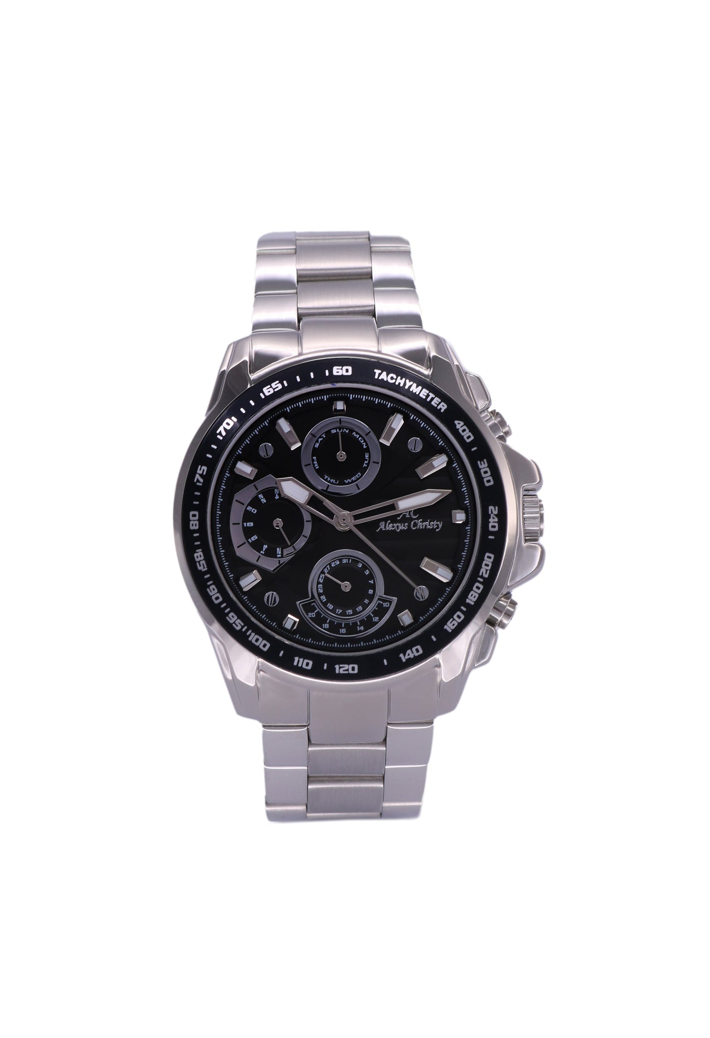 Multifunction Stainless Steel Analog Men Watch