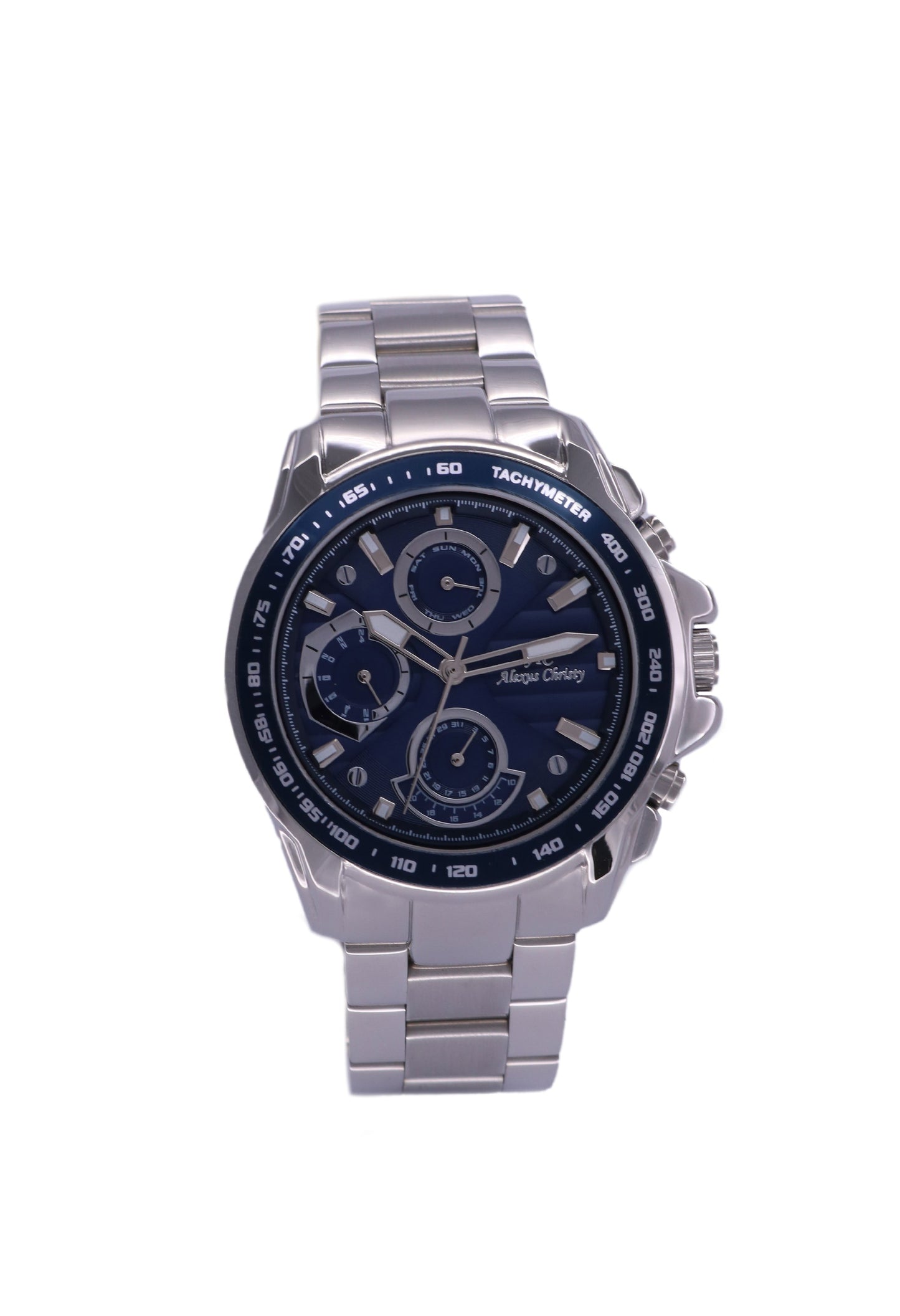 Multifunction Stainless Steel Analog Men Watch