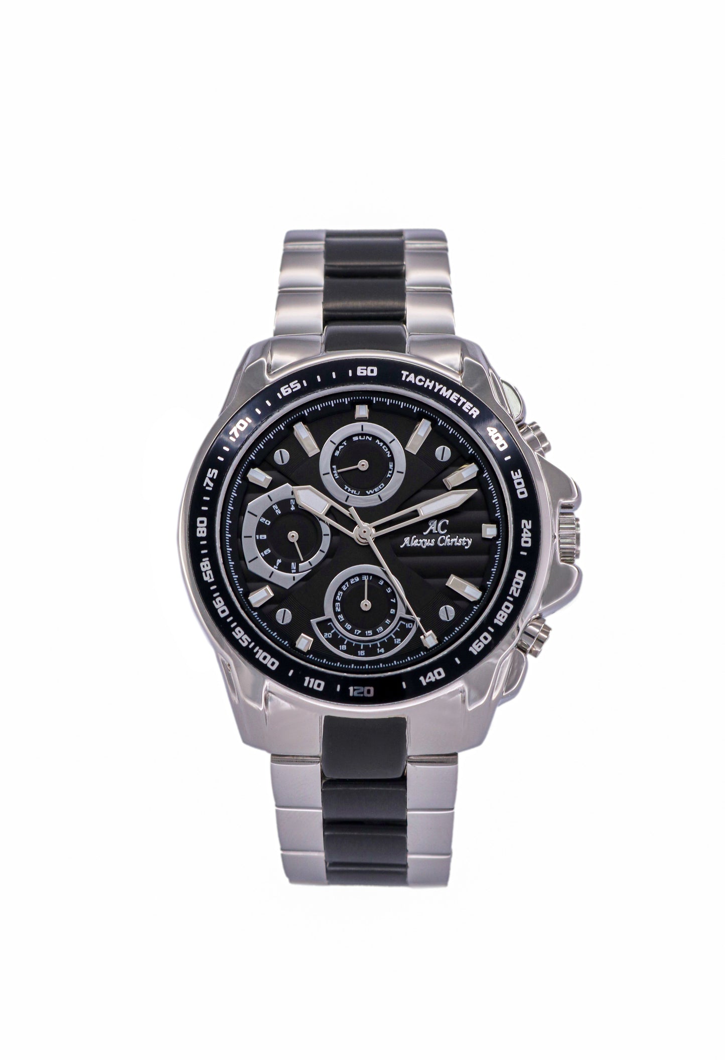 Multifunction Stainless Steel Analog Men Watch