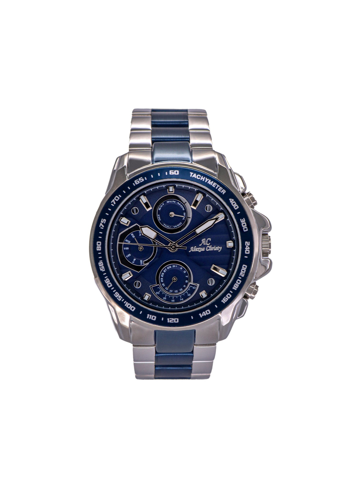 Multifunction Stainless Steel Analog Men Watch